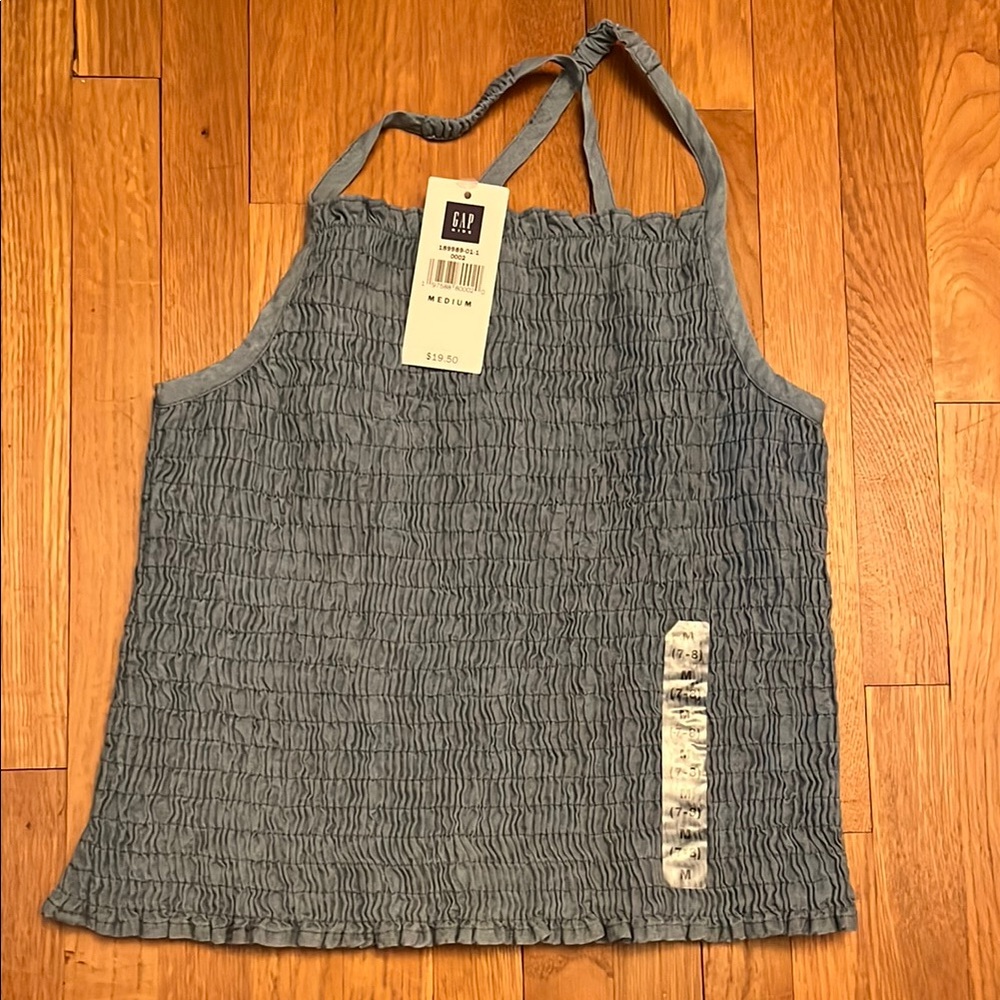 GAP Girl’s Blue Smocked Top